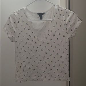 forever 21 blue flower print